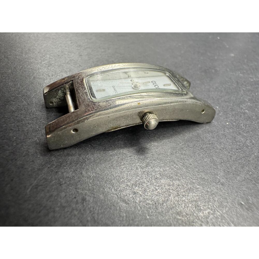 Vintage Gucci 3900L Stainless Steel Quartz Analog Ladies Watch 18.2mm No Band - Picture 3 of 9